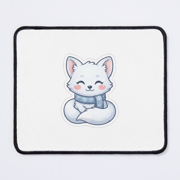 Item preview, Cute White Arctic Fox With Scarf designed and sold by Owcomm.