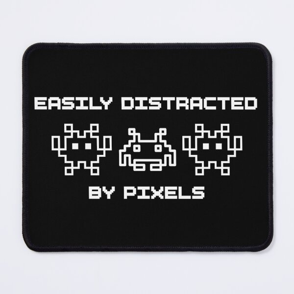 Item preview, Easily Distracted By Pixels Retro Arcade Pixel Art Gamer designed and sold by JoRealm.