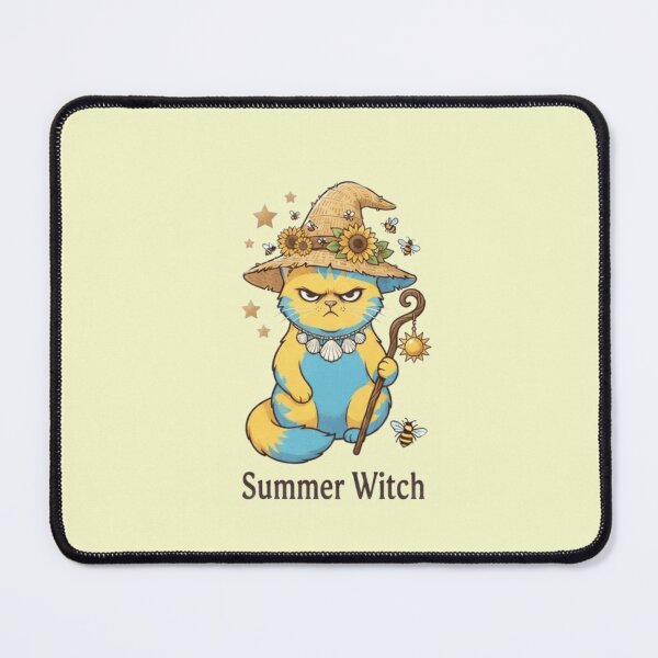 Item preview, Summer witch cat designed and sold by Wicca and mythical creatures .