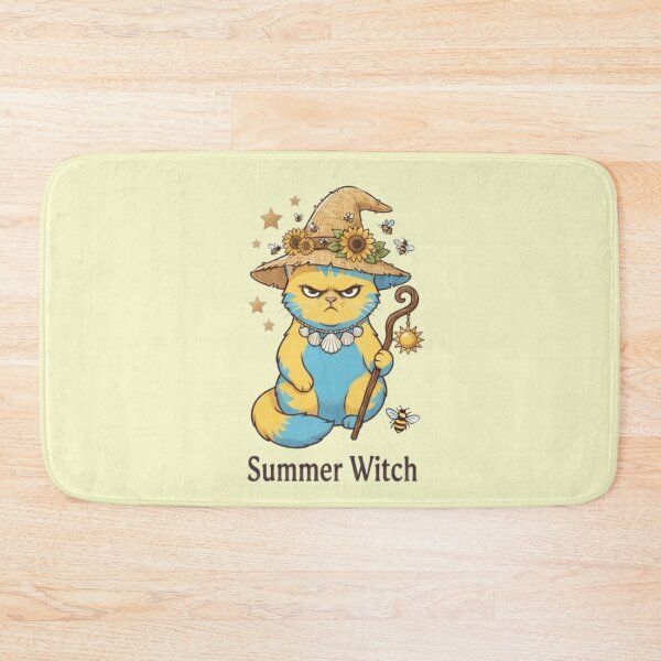 Item preview, Summer witch cat designed and sold by Wicca and mythical creatures .