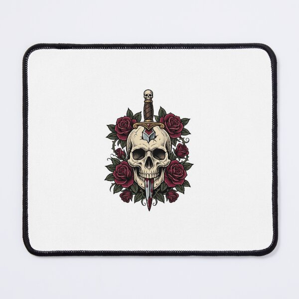Item preview, A badass traditional tattoo-style skull designed and sold by Ronzluvop.