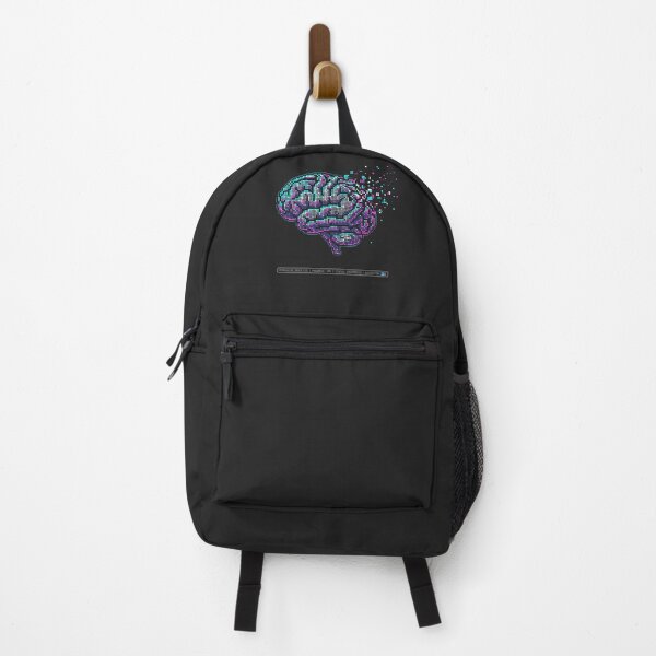 Item preview, Pixel Brain Defragging Vaporwave Cyberpunk Tech Art designed and sold by SplashTastic.