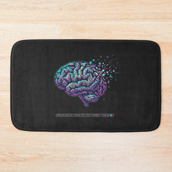 Item preview, Pixel Brain Defragging Vaporwave Cyberpunk Tech Art designed and sold by SplashTastic.