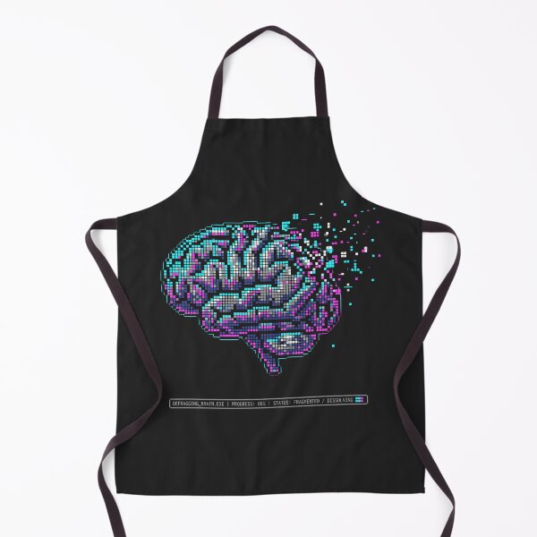Item preview, Pixel Brain Defragging Vaporwave Cyberpunk Tech Art designed and sold by SplashTastic.