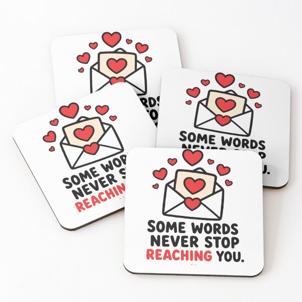Item preview, Some Words Never Stop Reaching You | Minimal Romantic Love Letter Sticker | Cute Envelope Heart Design designed and sold by Lovestickerco.