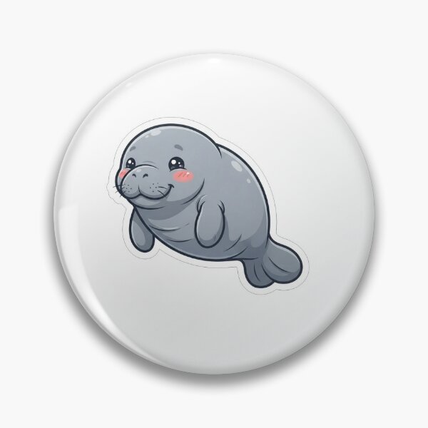 Item preview, Cute Adorable Chubby Manatee Sea Cow designed and sold by Owcomm.