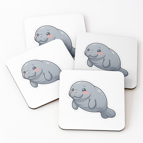 Item preview, Cute Adorable Chubby Manatee Sea Cow designed and sold by Owcomm.