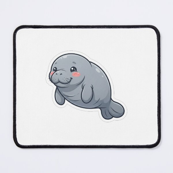 Item preview, Cute Adorable Chubby Manatee Sea Cow designed and sold by Owcomm.