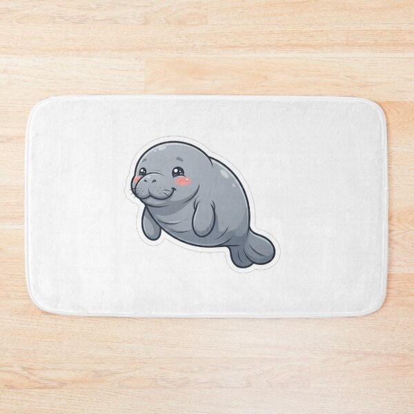 Item preview, Cute Adorable Chubby Manatee Sea Cow designed and sold by Owcomm.