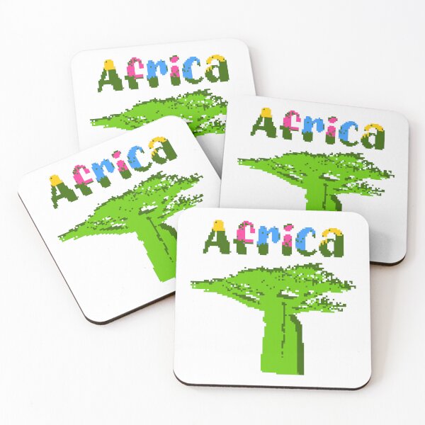 Item preview, The baobab tree in Africa in pixels designed and sold by ANVivid.