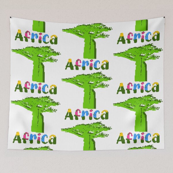 Item preview, The baobab tree in Africa in pixels designed and sold by ANVivid.