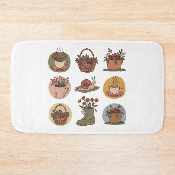 Item preview, Cute Cottagecore Sticker Sheet – Kawaii Teacup Flowers, Snail, Garden Boots & Berry Basket Pack designed and sold by FestivityFinds.