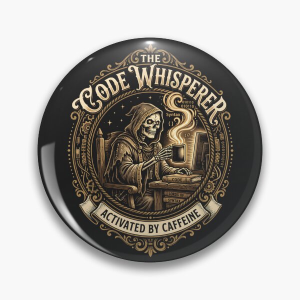 Item preview, The Code Whisperer Occult Vintage Software Engineer Gift designed and sold by SplashTastic.