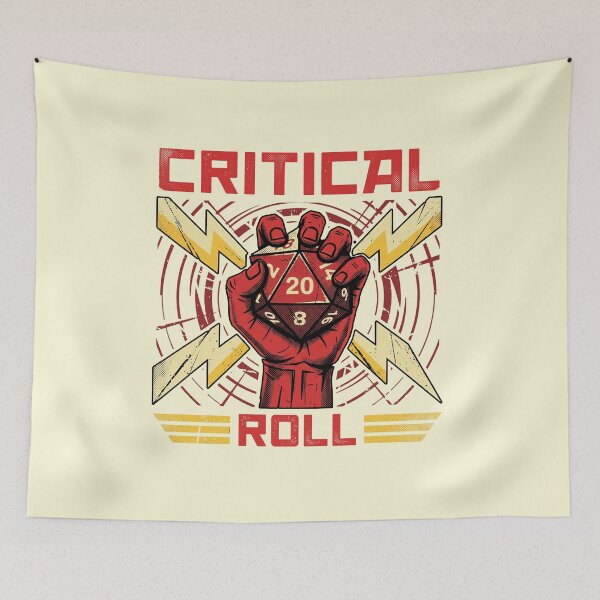 Item preview, Critical Roll Dice Retro Propaganda Tabletop Gamer Art designed and sold by AdyKurniawan.