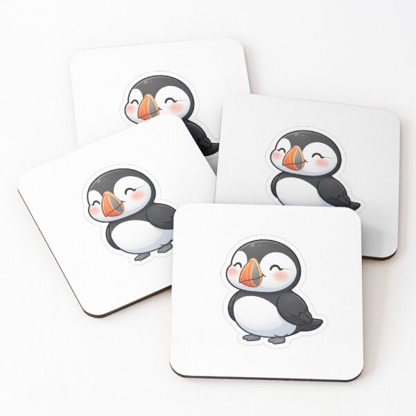 Item preview, Cute Little Puffin Bird Character Illustration designed and sold by Owcomm.