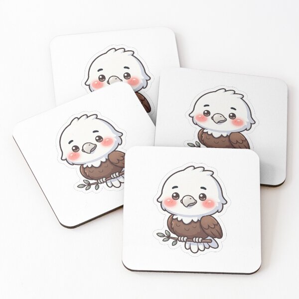 Item preview, Cute Little Bald Eagle Holding Branch designed and sold by Owcomm.