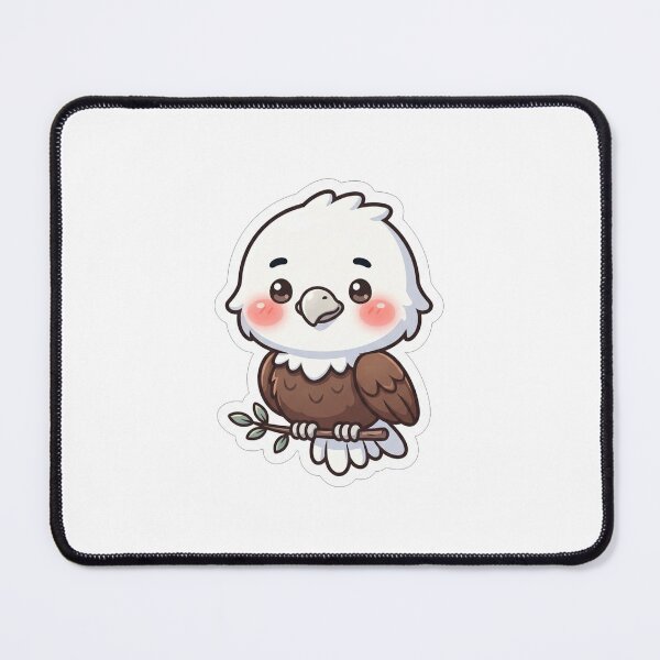 Item preview, Cute Little Bald Eagle Holding Branch designed and sold by Owcomm.