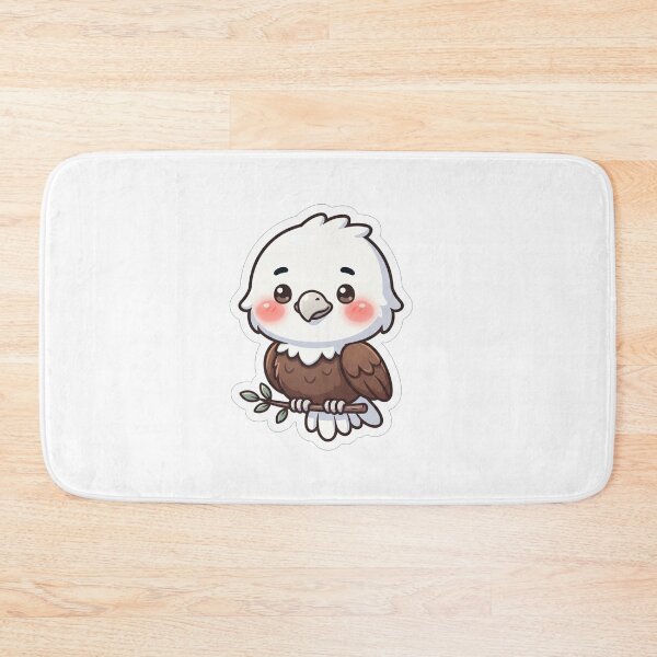 Item preview, Cute Little Bald Eagle Holding Branch designed and sold by Owcomm.
