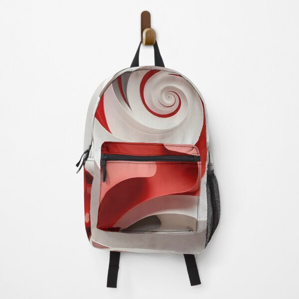 Item preview, Abstract Red and White Swirls designed and sold by Vicky Brago-Mitchell®.