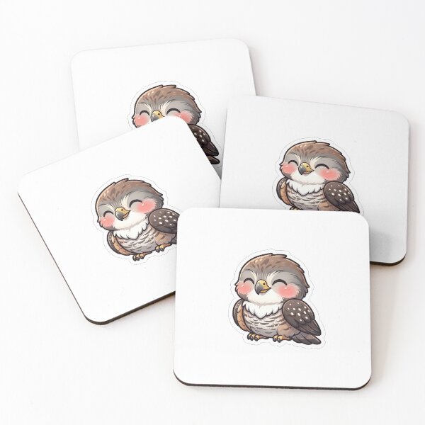 Item preview, Cute Little Hawk Bird Kawaii Raptor designed and sold by Owcomm.