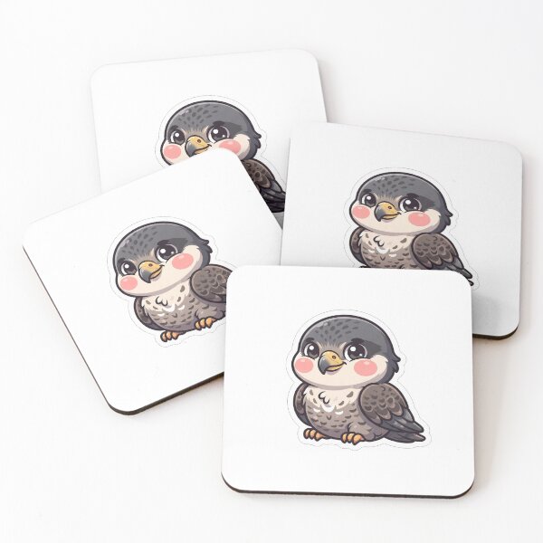 Item preview, Cute Baby Falcon Bird Animal Illustration designed and sold by Owcomm.