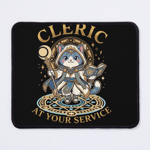 Item preview, Cute Cat Cleric RPG Class Fantasy Animal Parody designed and sold by AdyKurniawan.
