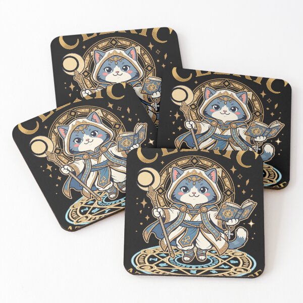 Item preview, Cute Cat Cleric RPG Class Fantasy Animal Parody designed and sold by AdyKurniawan.