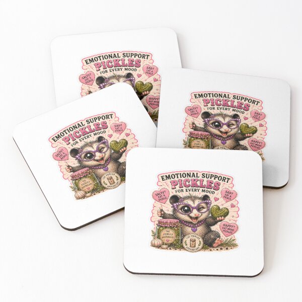 Item preview, Emotional Support Pickles  - For Every Mood | Emotional Support Pickles Funny Pickle Sticker designed and sold by Imagine Ink Design Studio.