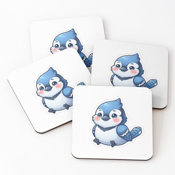 Item preview, Cute Little Blue Jay Bird Chibi designed and sold by Owcomm.