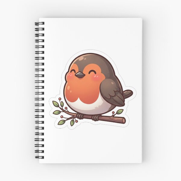 Item preview, Cute Chonk Robin Bird Holding Branch designed and sold by Owcomm.