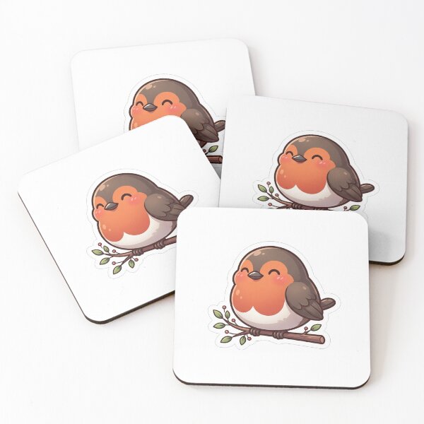 Item preview, Cute Chonk Robin Bird Holding Branch designed and sold by Owcomm.