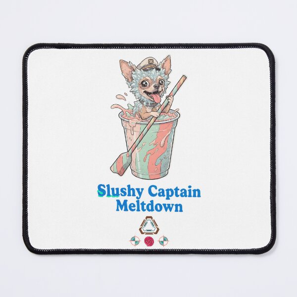 Item preview, Slushy Captain Meltdown Cute Funny Dog Ice Cream Summer designed and sold by Whimsy Trail Co.