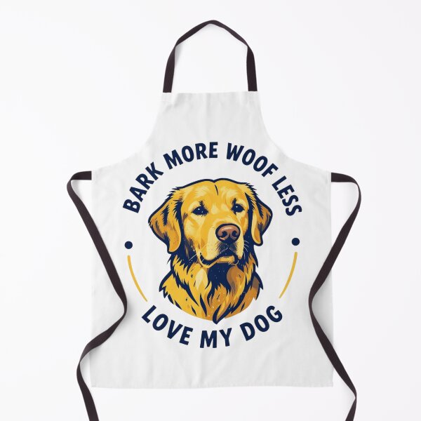 Item preview, Bark More Woof Less Golden Retriever – Love My Dog Funny Retro Badge T-Shirt designed and sold by FestivityFinds.