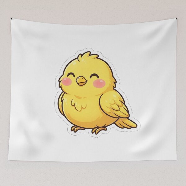 Item preview, Cute Little Yellow Bird Chibi Chick designed and sold by Owcomm.