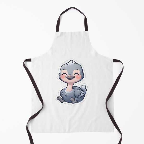 Item preview, Cute Fluffy Baby Ostrich Cartoon Bird designed and sold by Owcomm.