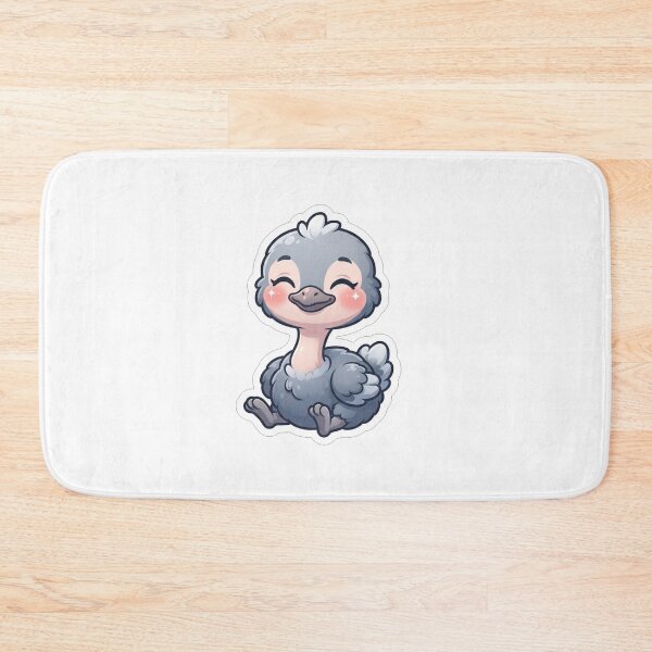 Item preview, Cute Fluffy Baby Ostrich Cartoon Bird designed and sold by Owcomm.
