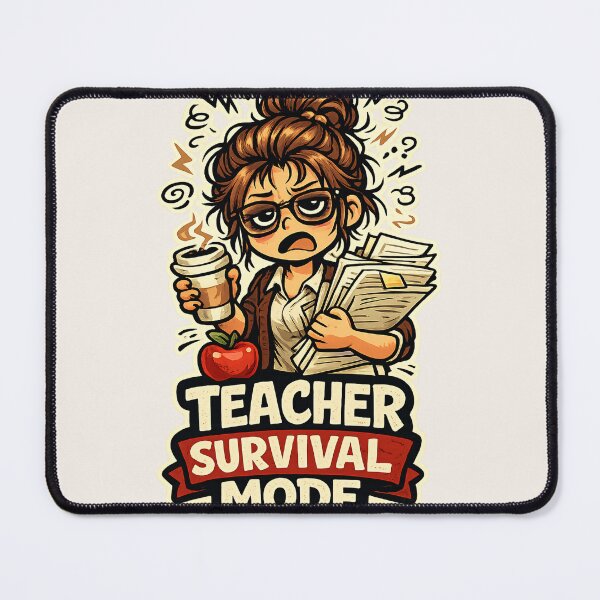 Item preview, Teacher Survival Mode Funny Tired Teacher Coffee – Teacher Appreciation Gift designed and sold by SanaCreation13.