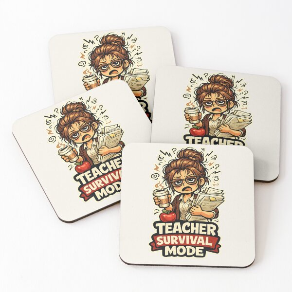 Item preview, Teacher Survival Mode Funny Tired Teacher Coffee – Teacher Appreciation Gift designed and sold by SanaCreation13.