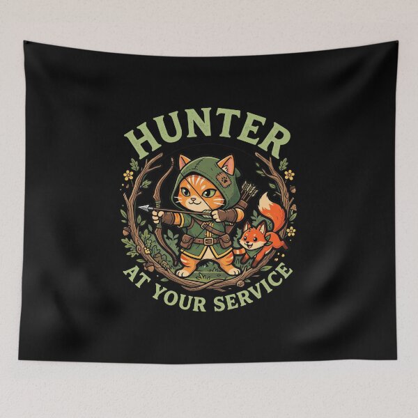 Item preview, Cute Cat Hunter RPG Class Fantasy Animal Parody designed and sold by AdyKurniawan.
