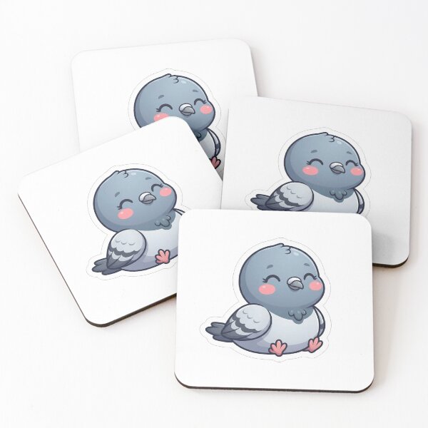 Item preview, Cute Little Pigeon Chilling Out Kawaii Bird designed and sold by Owcomm.