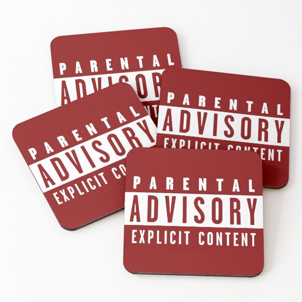 Item preview, Parental Advisory white designed and sold by Happie Kids.