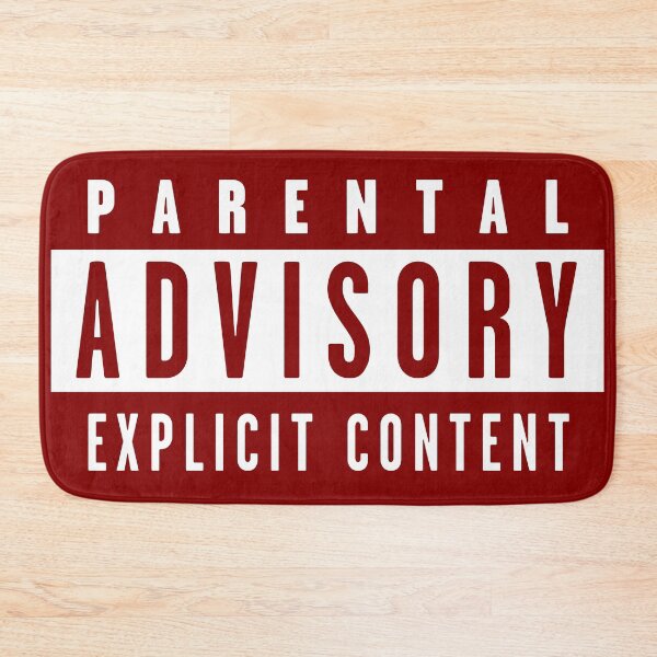 Item preview, Parental Advisory white designed and sold by Happie Kids.