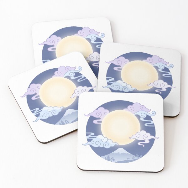 Item preview, full moon night in Japan designed and sold by SoraPetals.