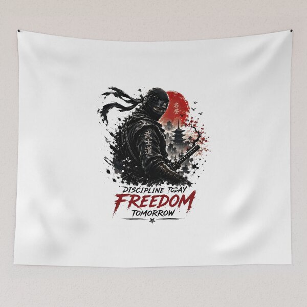 Item preview, Ninja Discipline Freedom Ink Art designed and sold by Amr Siam.