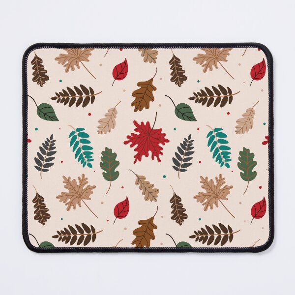 Item preview, Foliage & Frost – Teal and Terracotta Autumn Leaves designed and sold by Novalineastudio.