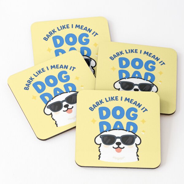 Item preview, Bark Like I Mean It Dog Dad – Cute Cartoon Dog with Sunglasses Funny T-Shirt designed and sold by FestivityFinds.