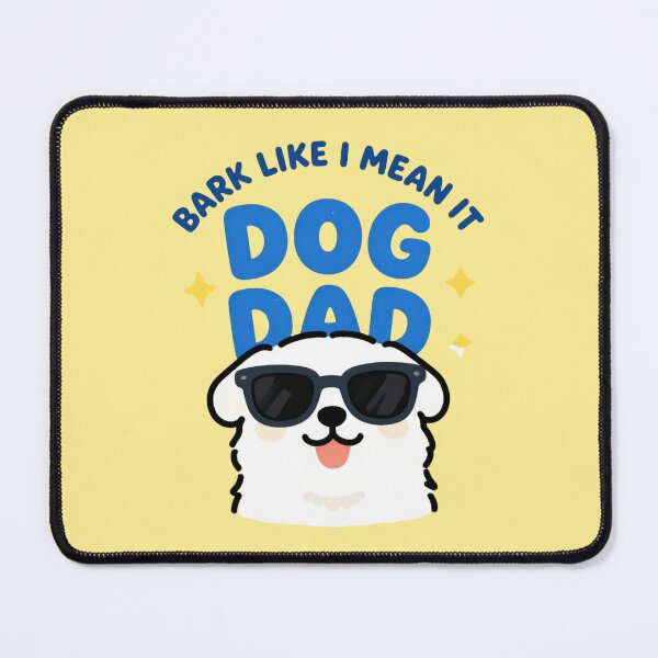 Item preview, Bark Like I Mean It Dog Dad – Cute Cartoon Dog with Sunglasses Funny T-Shirt designed and sold by FestivityFinds.