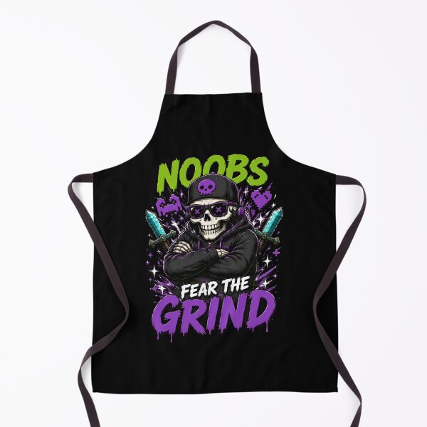 Item preview, Gamer Skeleton Noobs Fear The Grind Gaming Skull designed and sold by markymaarty.