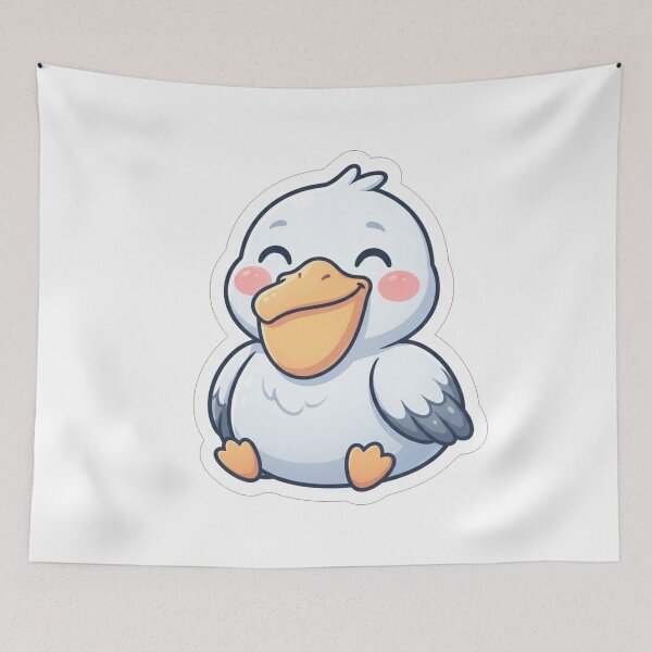 Item preview, Cute Happy Little Bird Pelikan designed and sold by Owcomm.