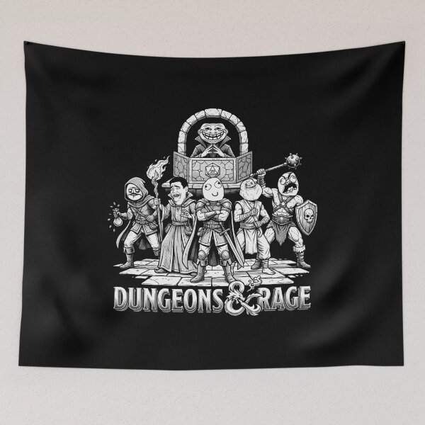 Item preview, Dungeons and Rage Comic Meme Tabletop RPG Party Parody designed and sold by AdyKurniawan.